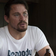 Channing Tatum with a black eye in a scene from Logan Lucky.
